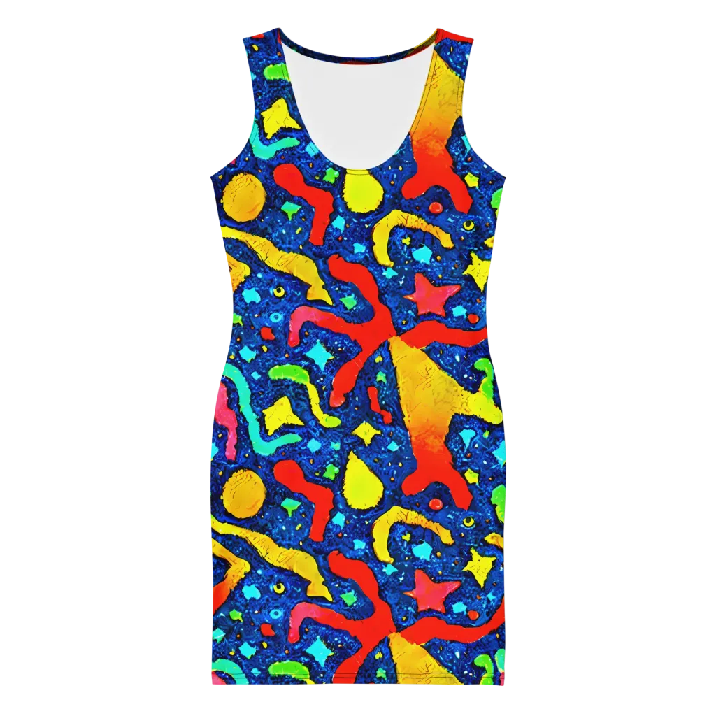 Wild Frequency on Bodycon Dress — Front