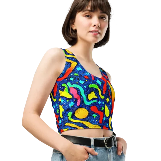 Wild Frequency on a Crop Top