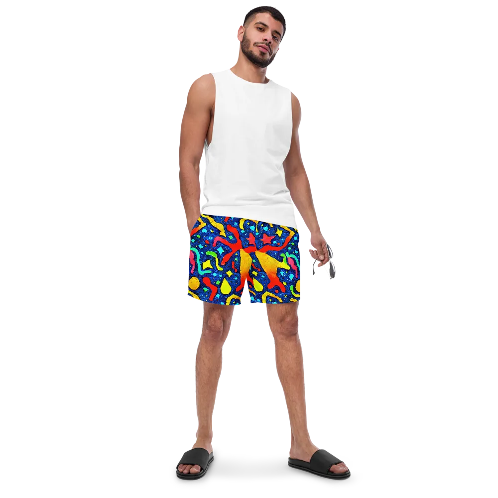 Wild Frequency on Swim Trunks — Front