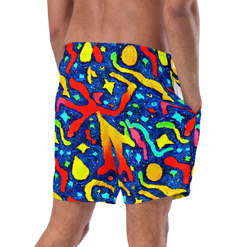 Wild Frequency on Swim Trunks — Right Back