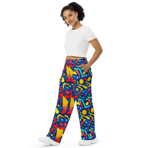 Wild Frequency on a Wide-Leg Pants