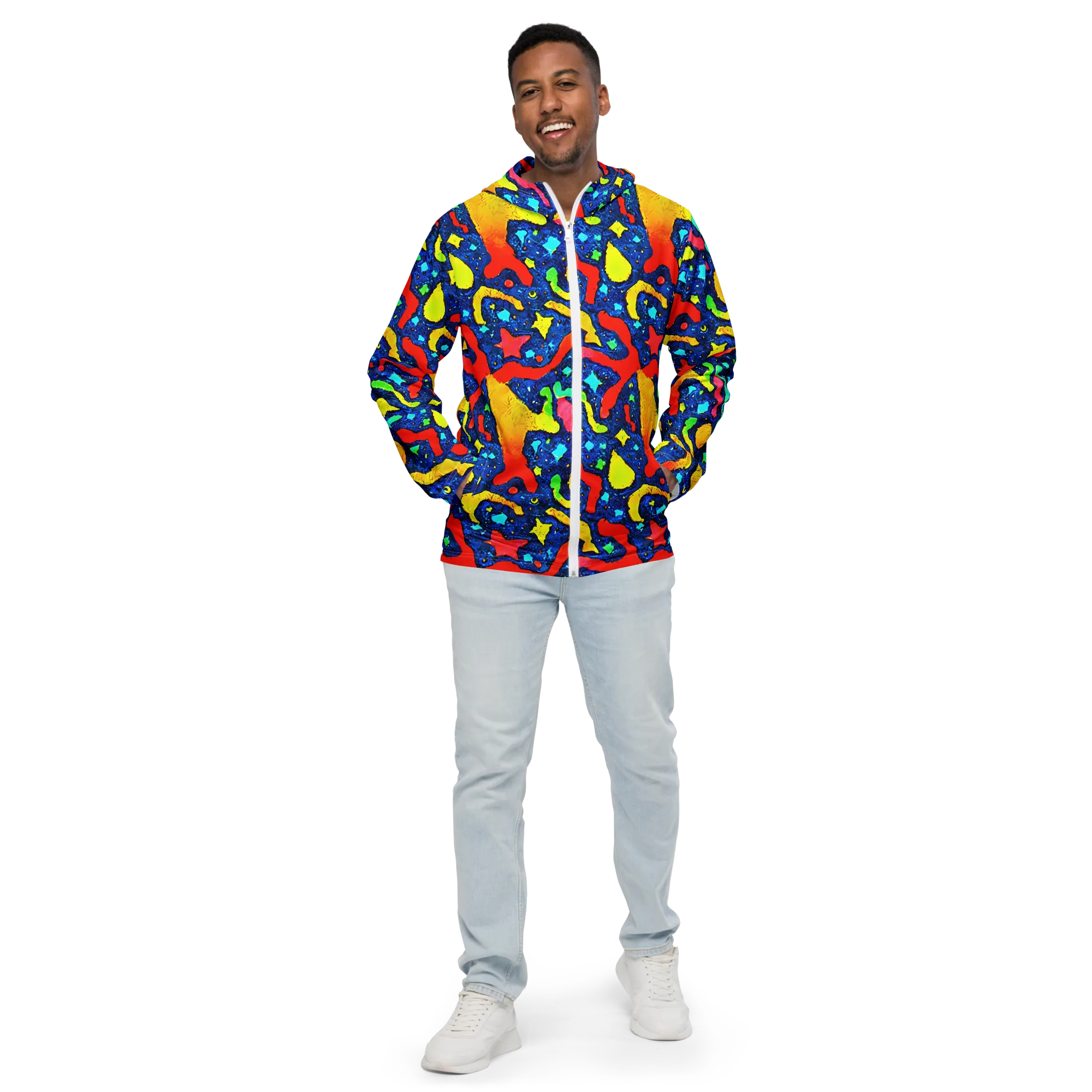 Wild Frequency on Men's Windbreaker — Front