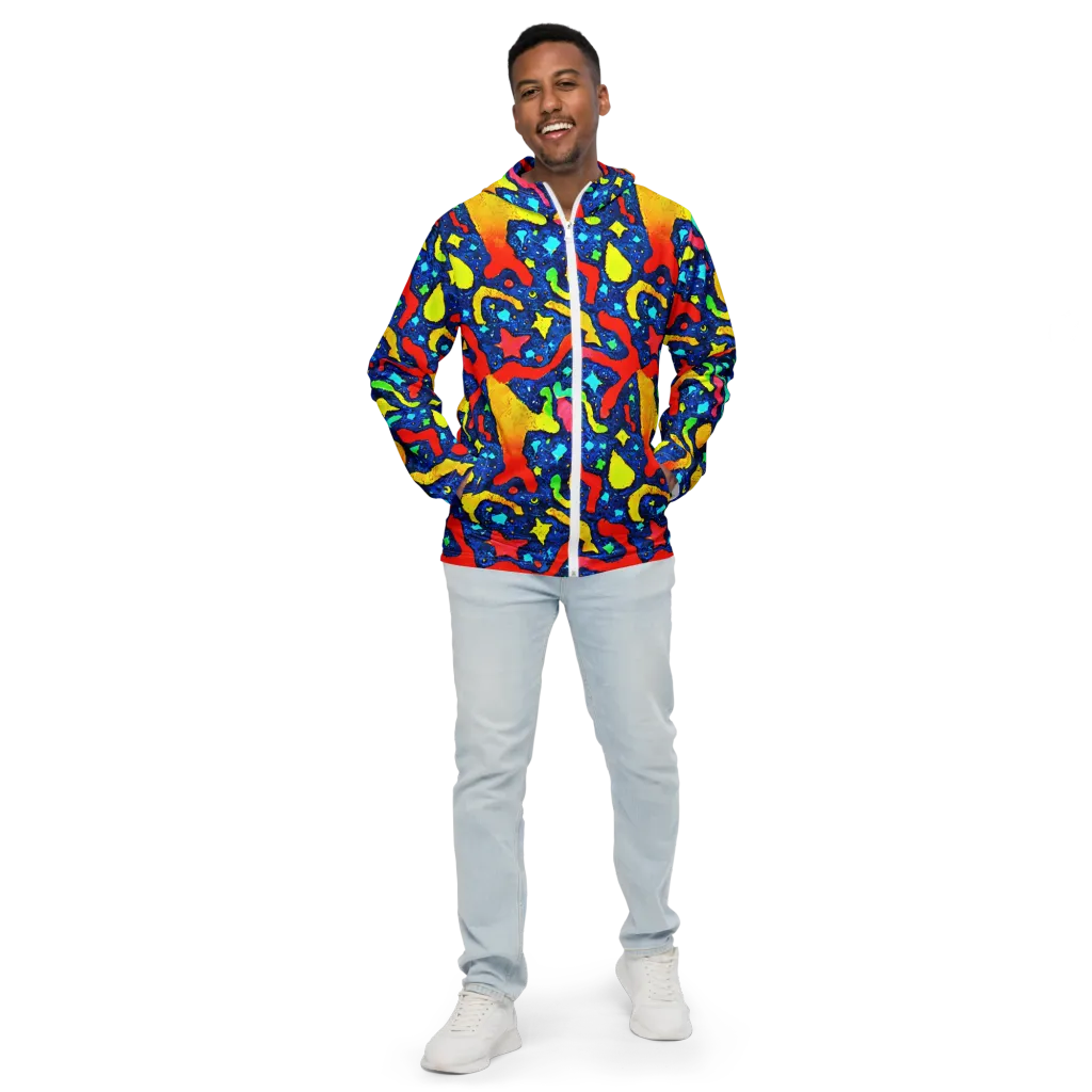 Wild Frequency on Men's Windbreaker — Front