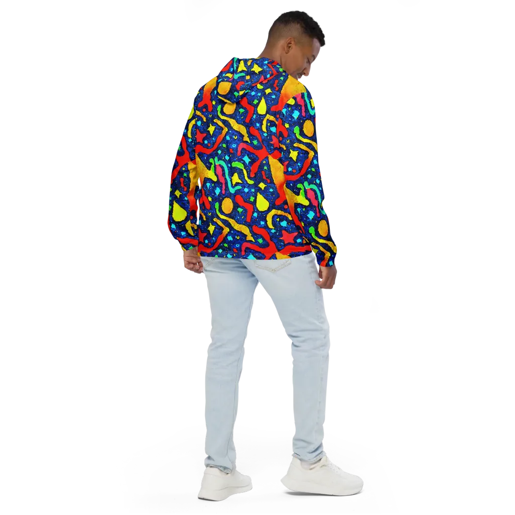 Wild Frequency on Men's Windbreaker — Back