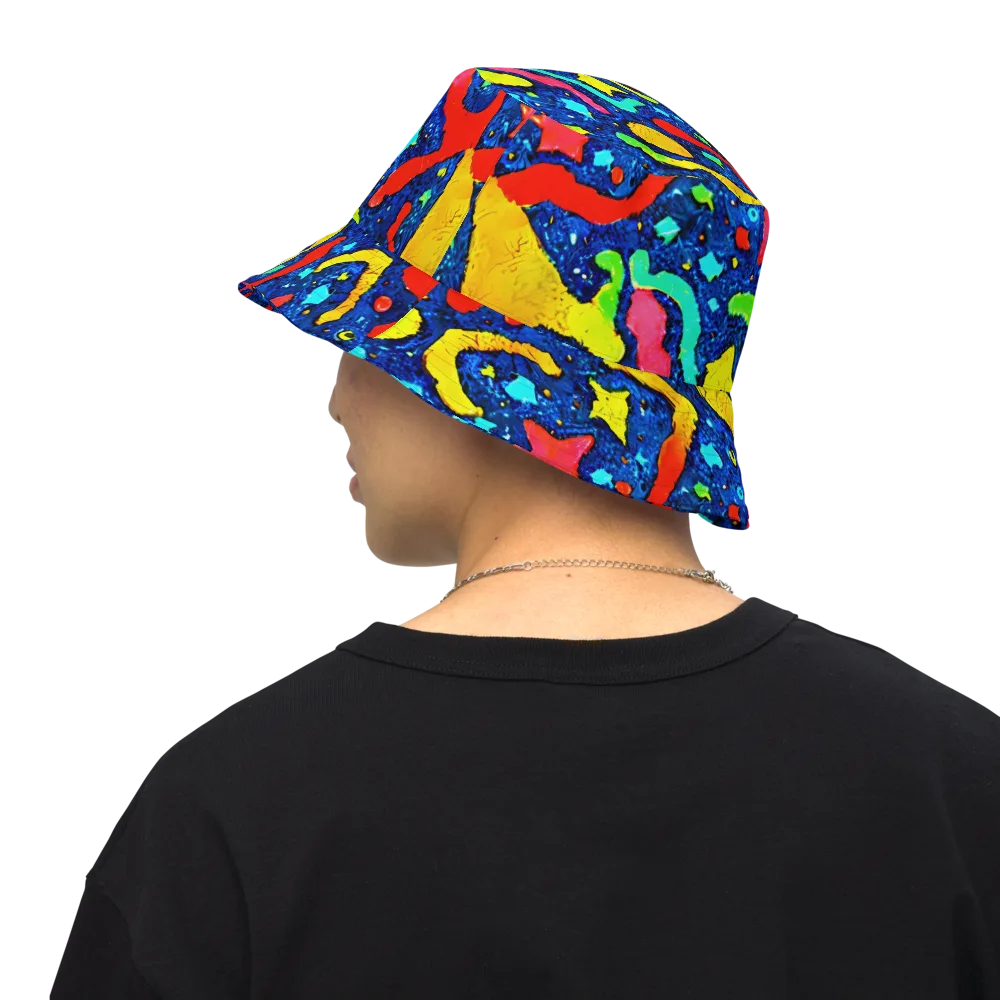 Wild Frequency on Reversible Bucket Hat — Back Inside