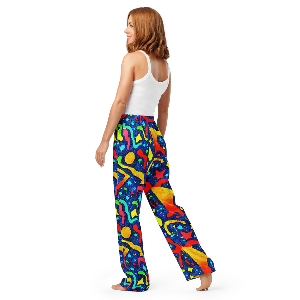 Wild Frequency on Women's Pajama Pants — Back