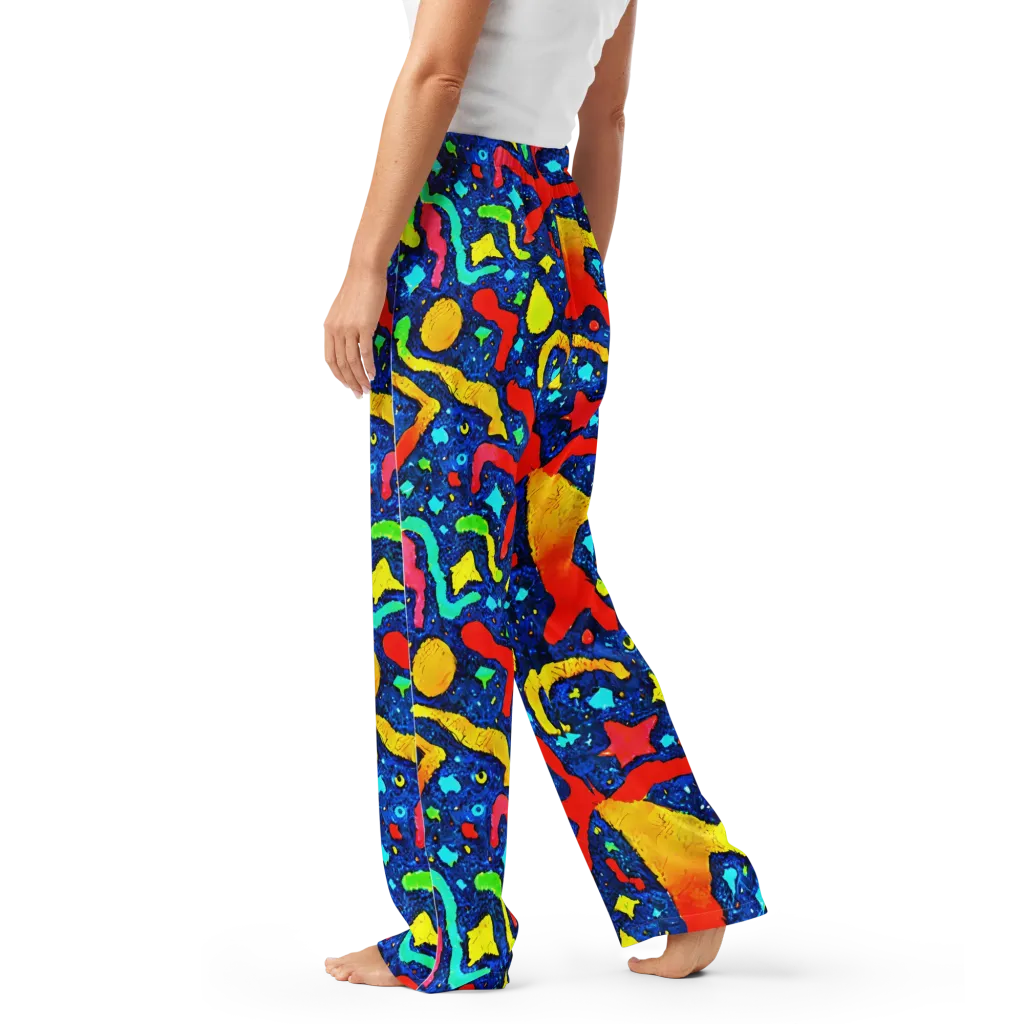 Wild Frequency on Women's Pajama Pants — Left