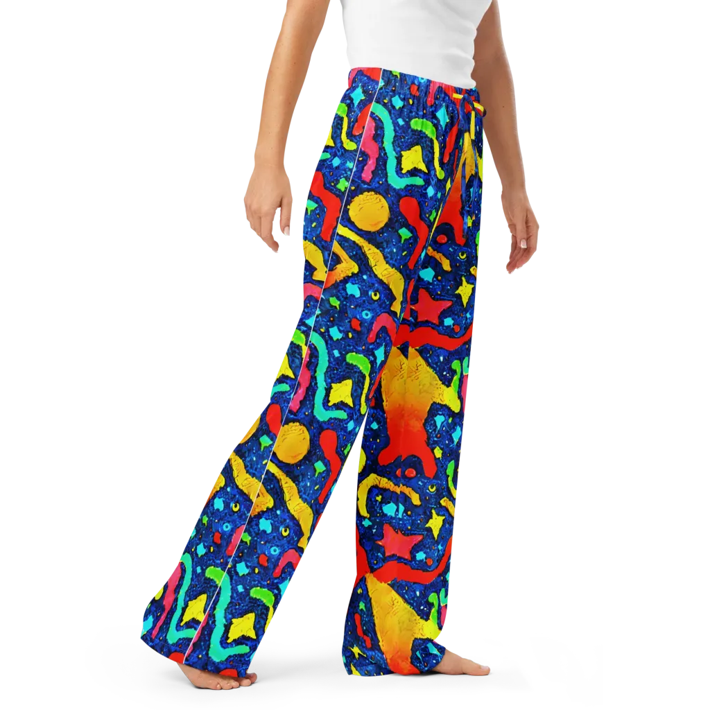 Wild Frequency on Women's Pajama Pants — Right Front