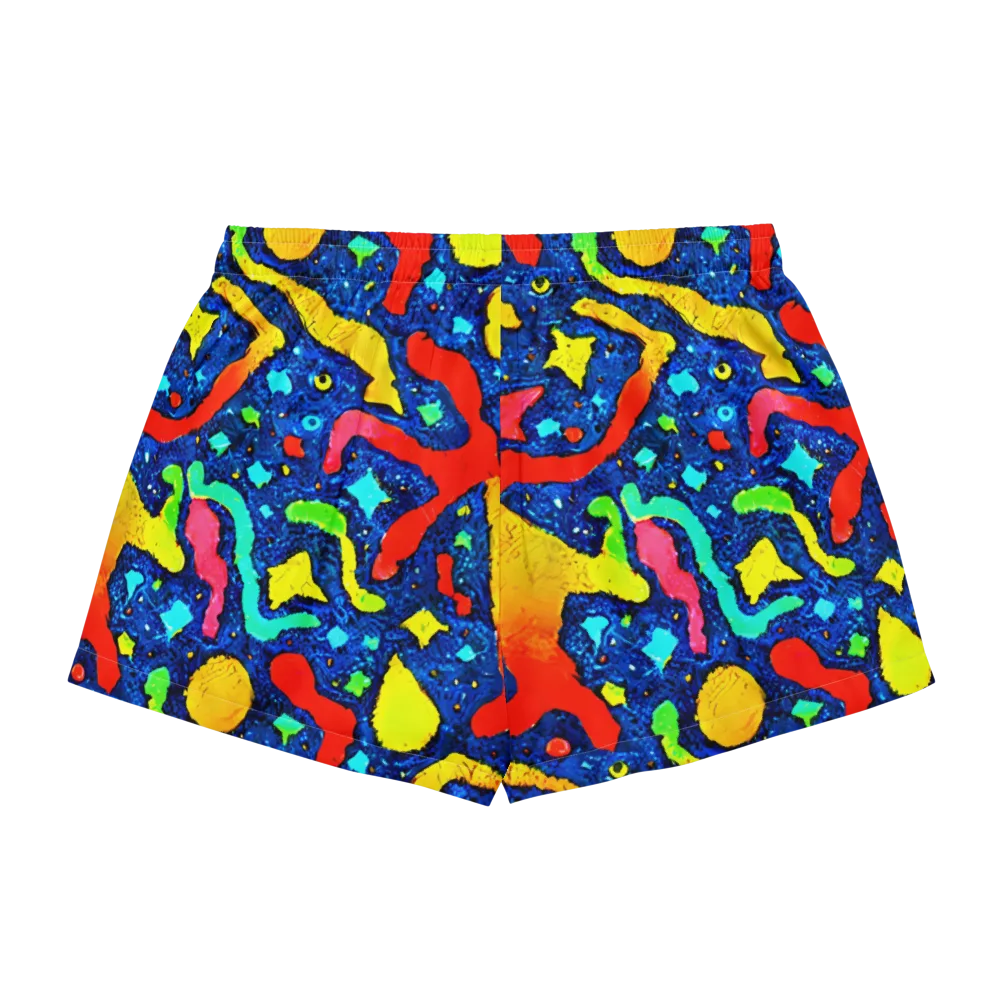 Wild Frequency on Women's Pajama Shorts — Back
