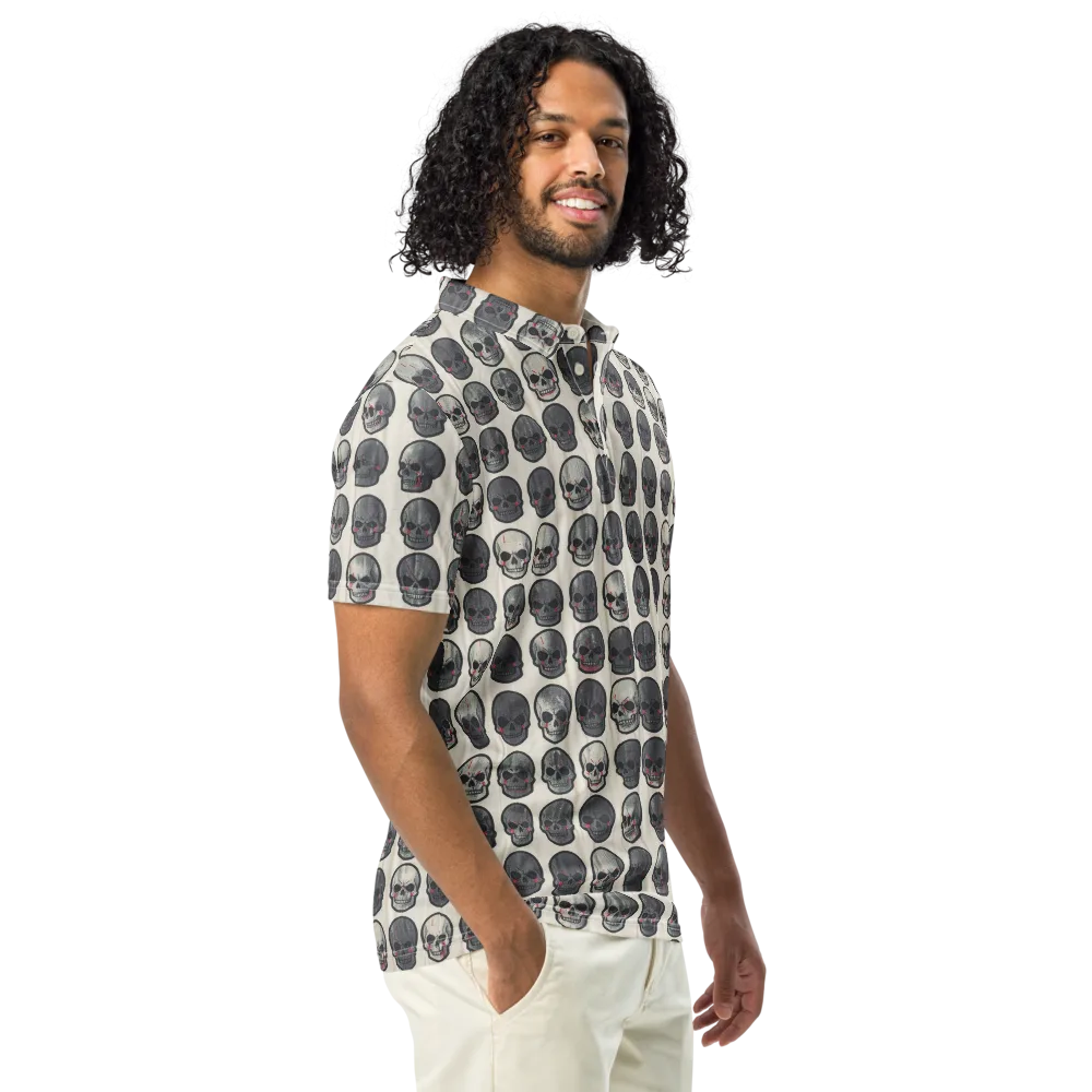 Afterlife Array on Men's Slim Fit Polo Shirt — Right Front