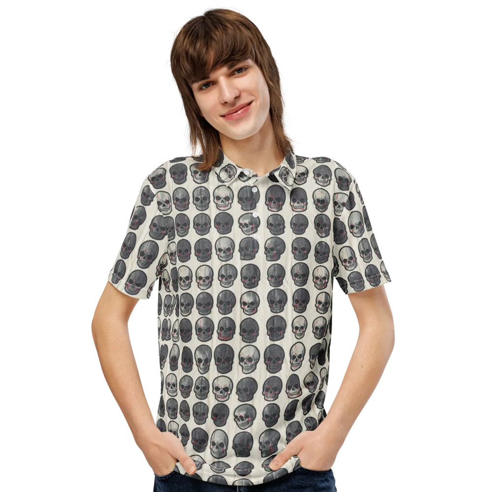 Afterlife Array on Men's Slim Fit Polo Shirt — Front
