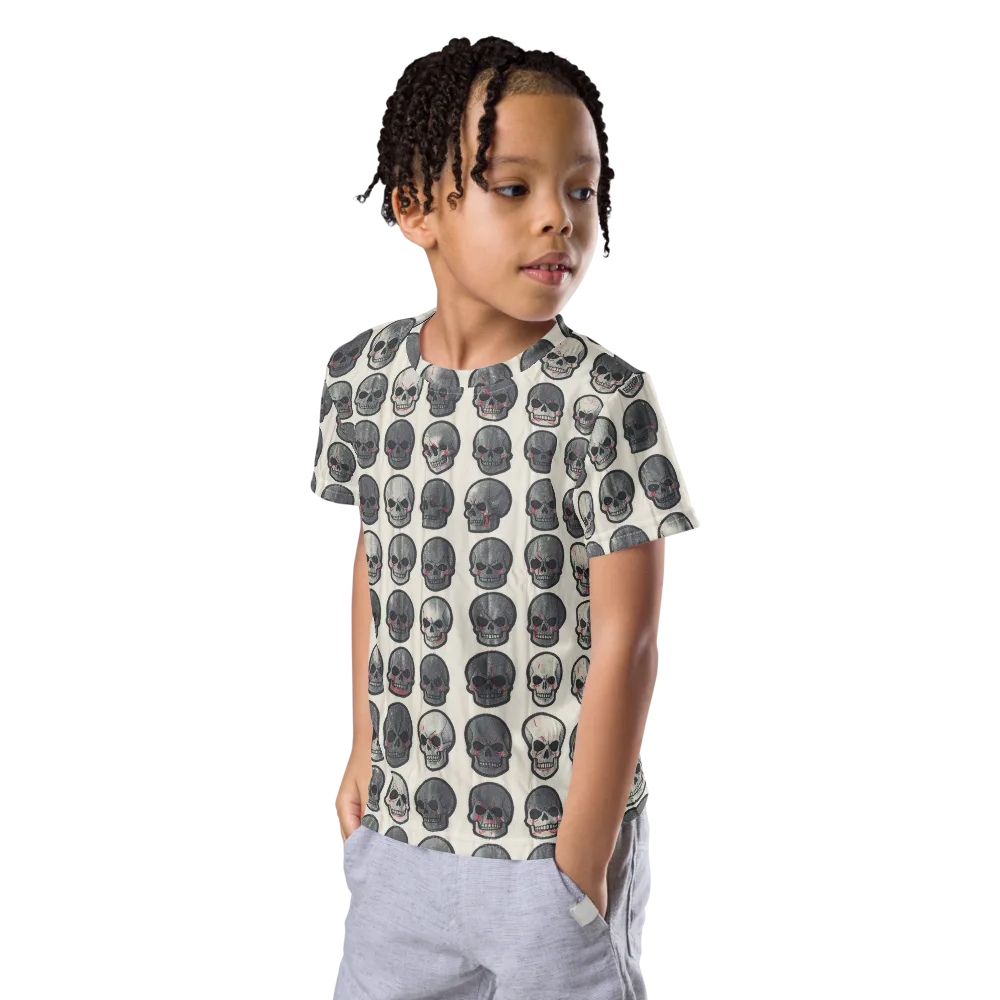 Afterlife Array on Kids Crew Neck T-Shirt — Left Front