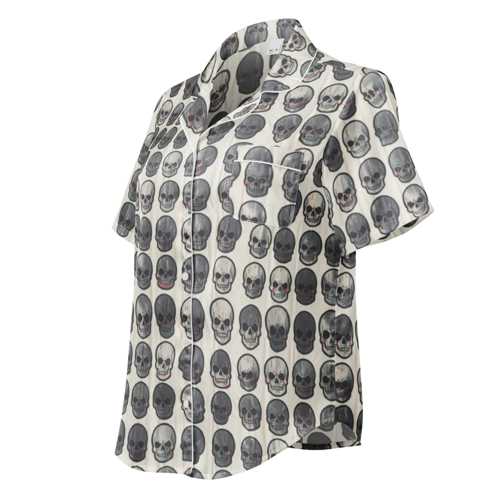 Afterlife Array on Women's Short Sleeve Pajama Top — Left Front
