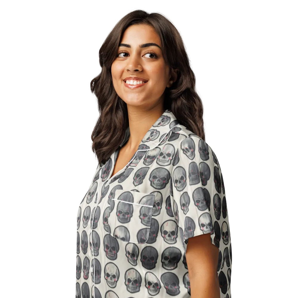 Afterlife Array on Women's Short Sleeve Pajama Top — Left Front