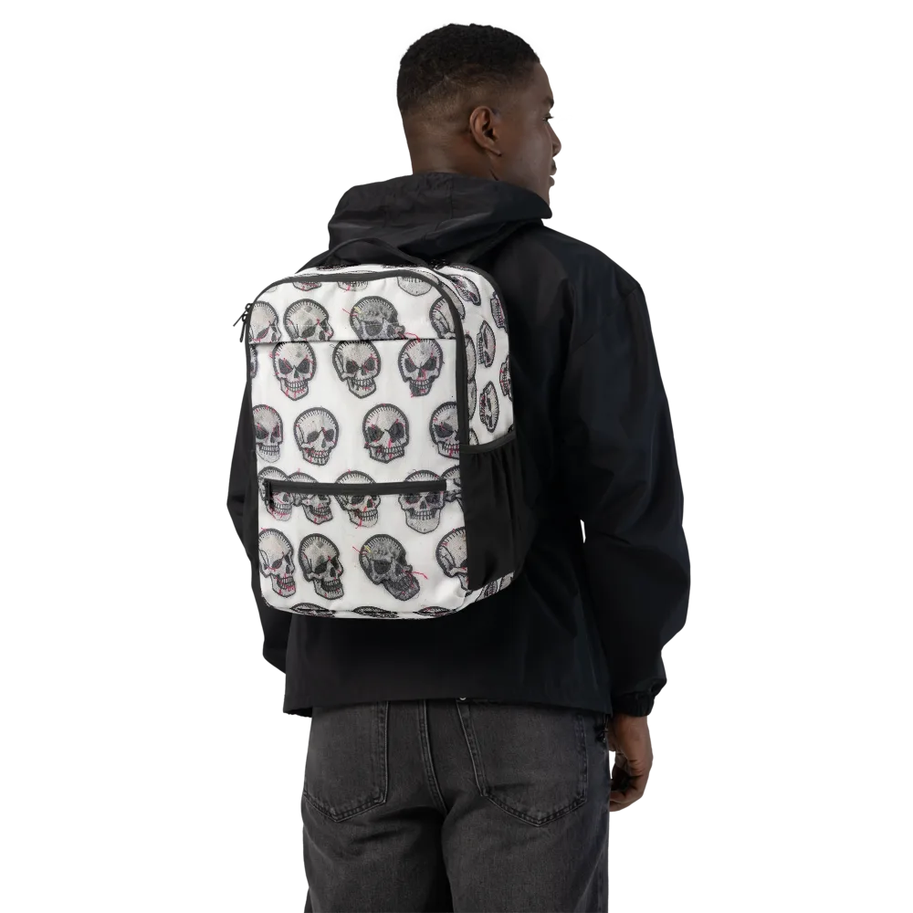 Stitched Requiem on Utility Backpack — Back