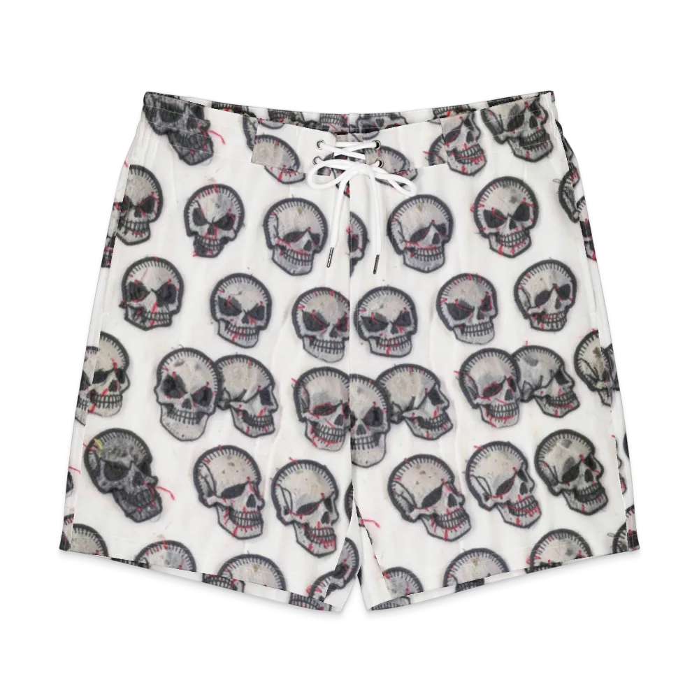 Stitched Requiem on Men's Board Shorts — Front