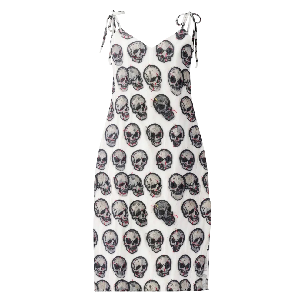 Stitched Requiem on Slip Dress — Front