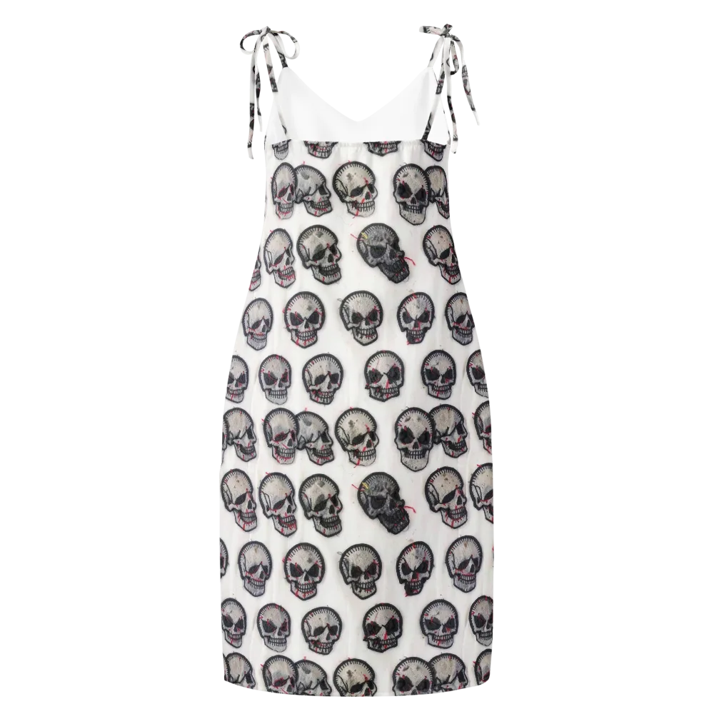 Stitched Requiem on Slip Dress — Back
