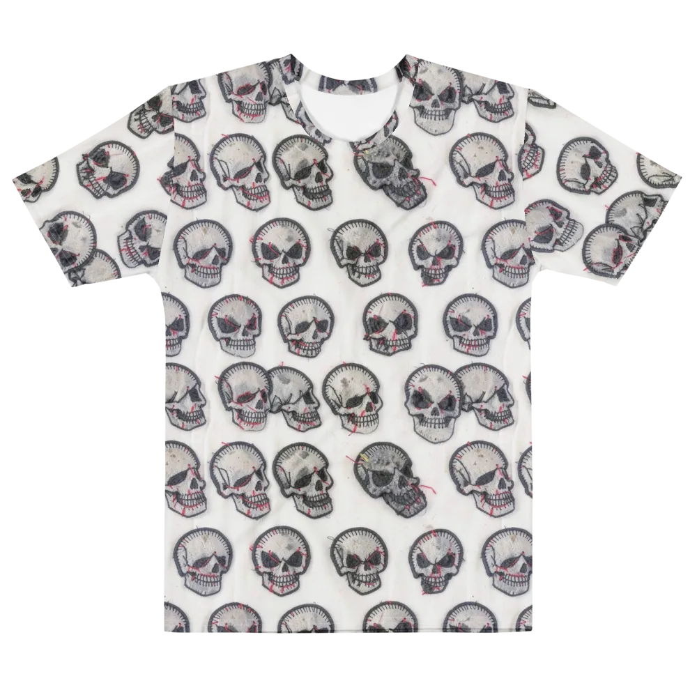 Stitched Requiem on Men's Cotton Crew Neck T-Shirt — Front