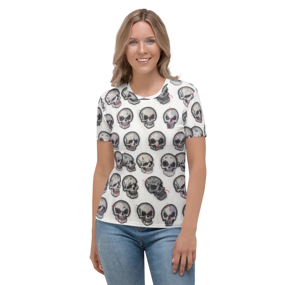 Stitched Requiem on Women's Crew Neck T-Shirt — Front