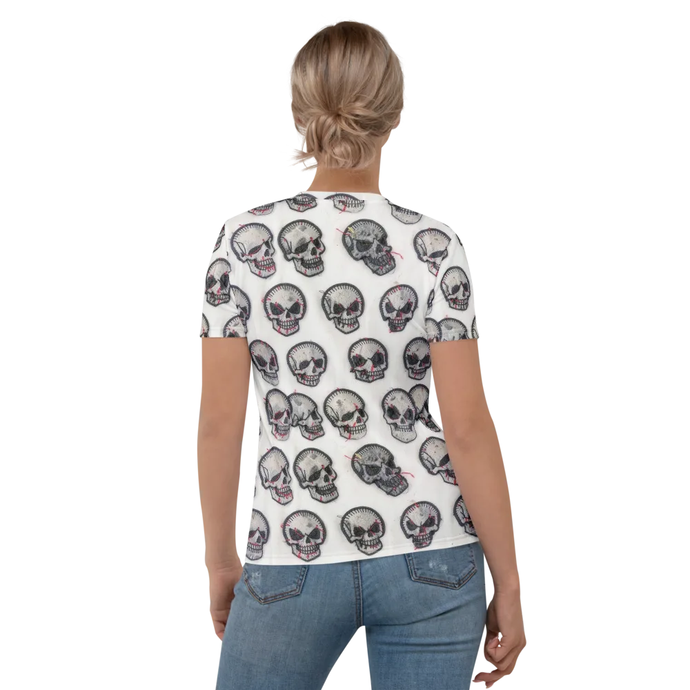 Stitched Requiem on Women's Crew Neck T-Shirt — Back