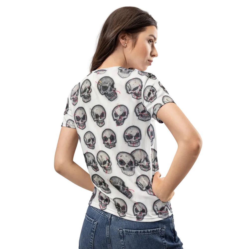 Stitched Requiem on Women's Crew Neck T-Shirt — Back