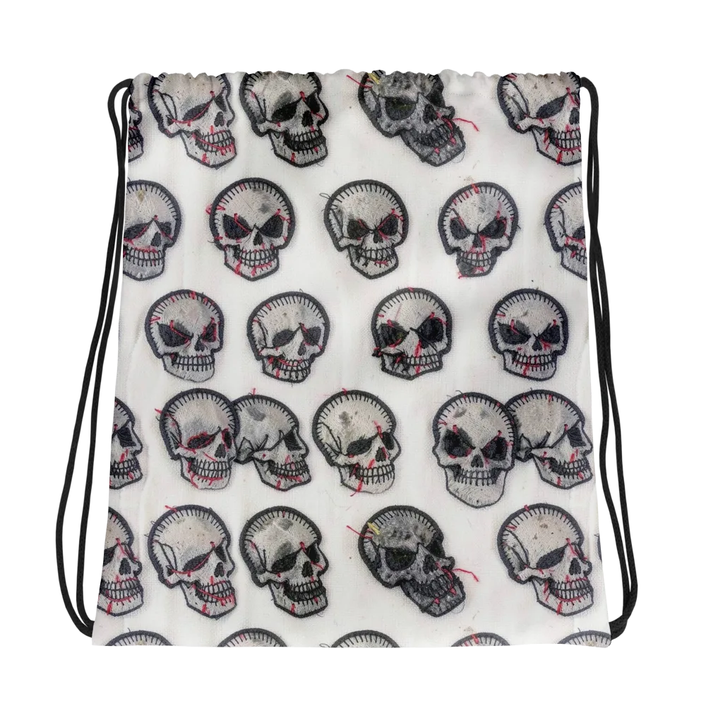 Stitched Requiem on Drawstring Bag — Photo