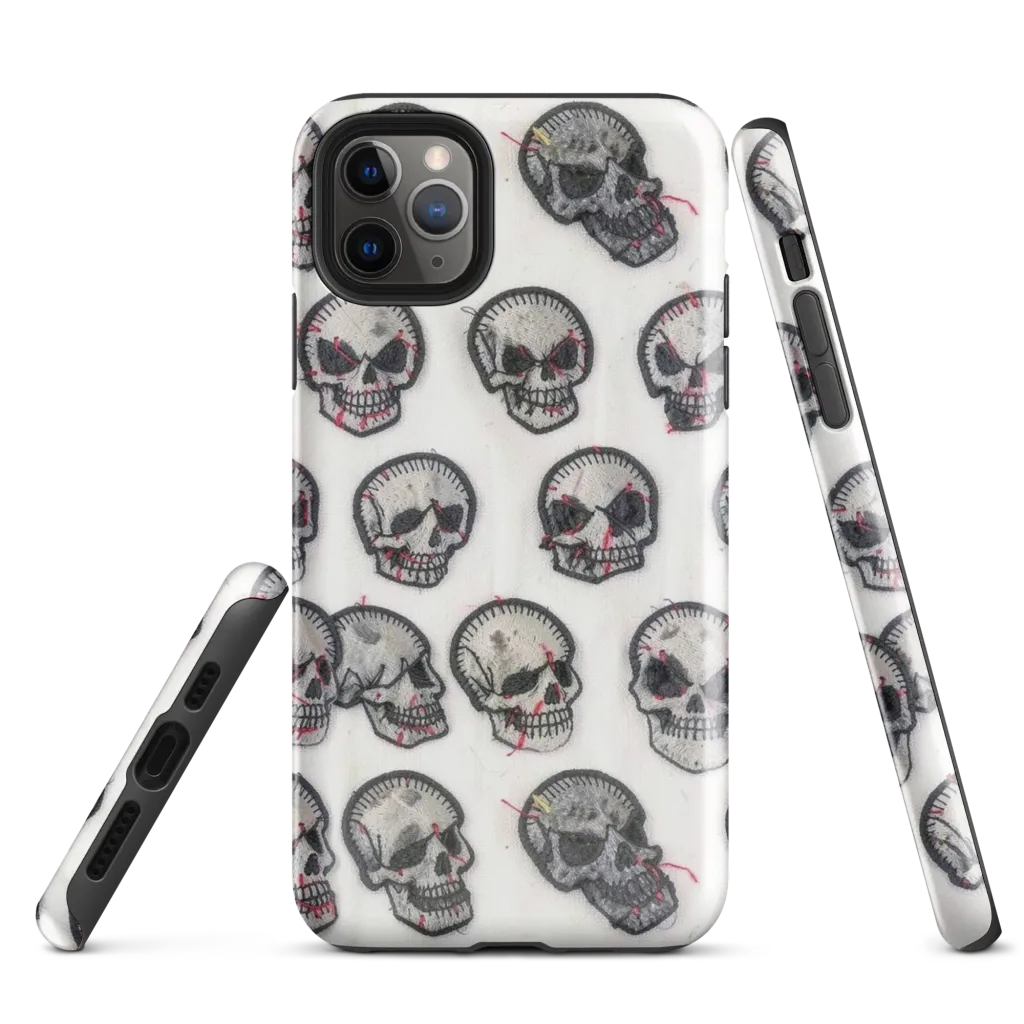 Stitched Requiem on Tough Case for iPhone® — Front