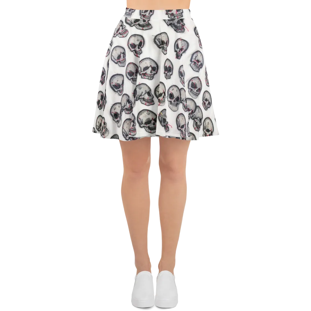 Stitched Requiem on Skater Skirt — Front
