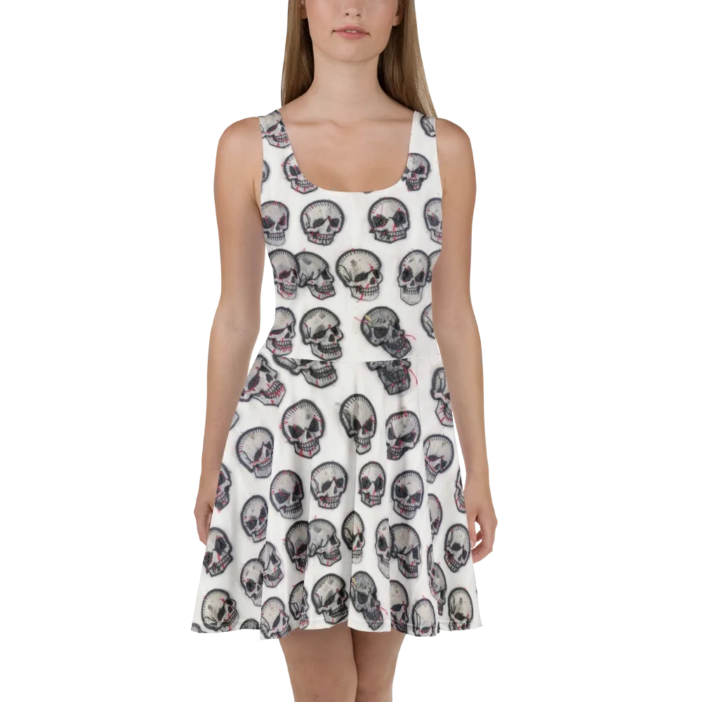 Stitched Requiem on Skater Dress — Front