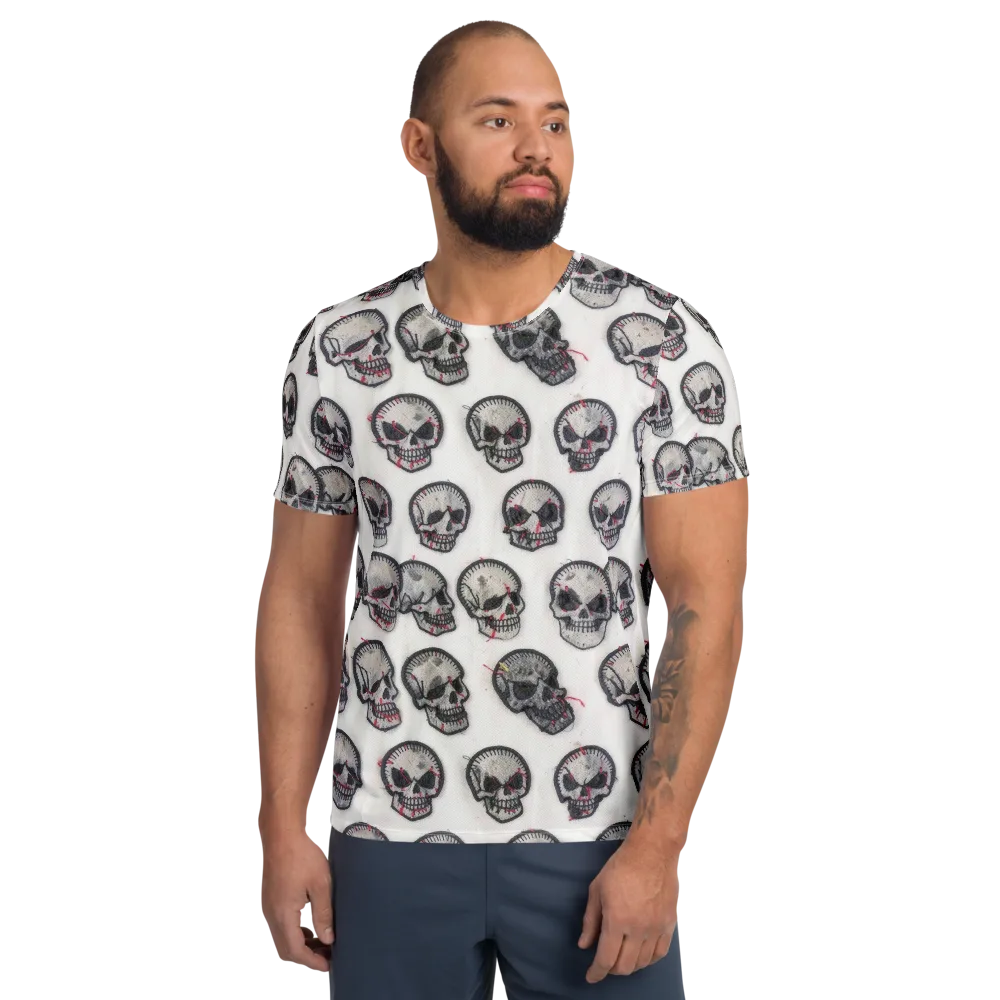 Stitched Requiem on Men's Athletic T-Shirt — Front