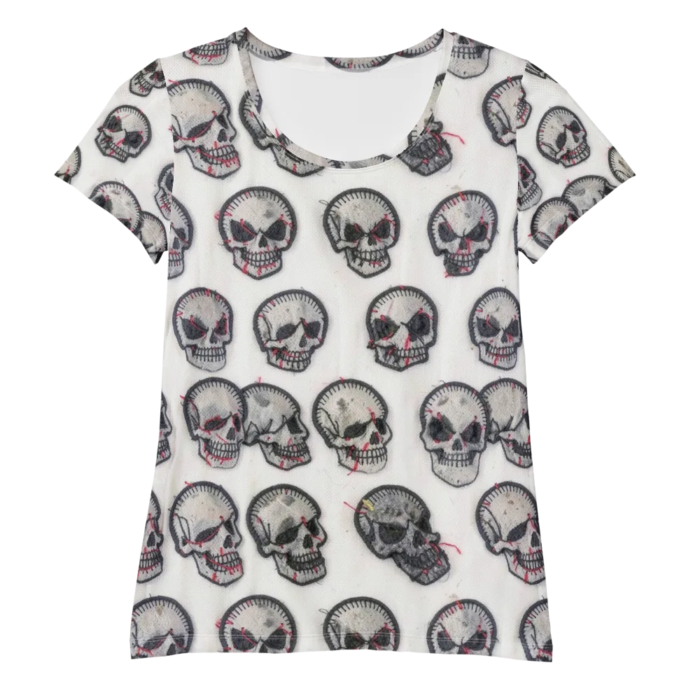 Stitched Requiem on Women's Athletic T-Shirt — Front
