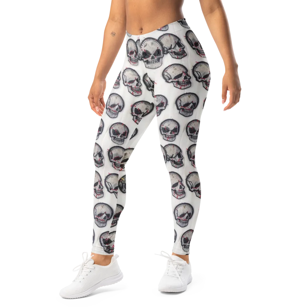 Stitched Requiem on Leggings — Left Front