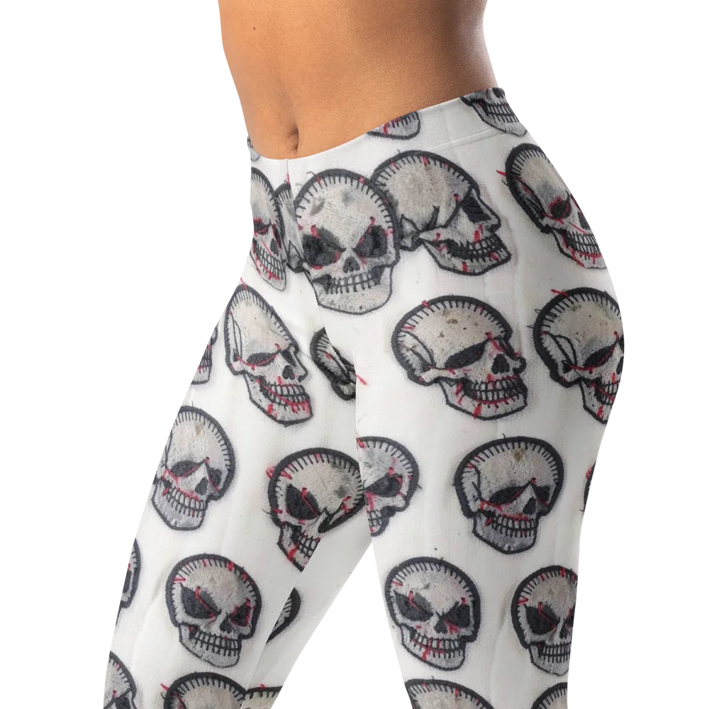 Stitched Requiem on Leggings — Left Front