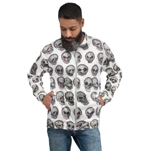 Stitched Requiem on a Bomber Jacket