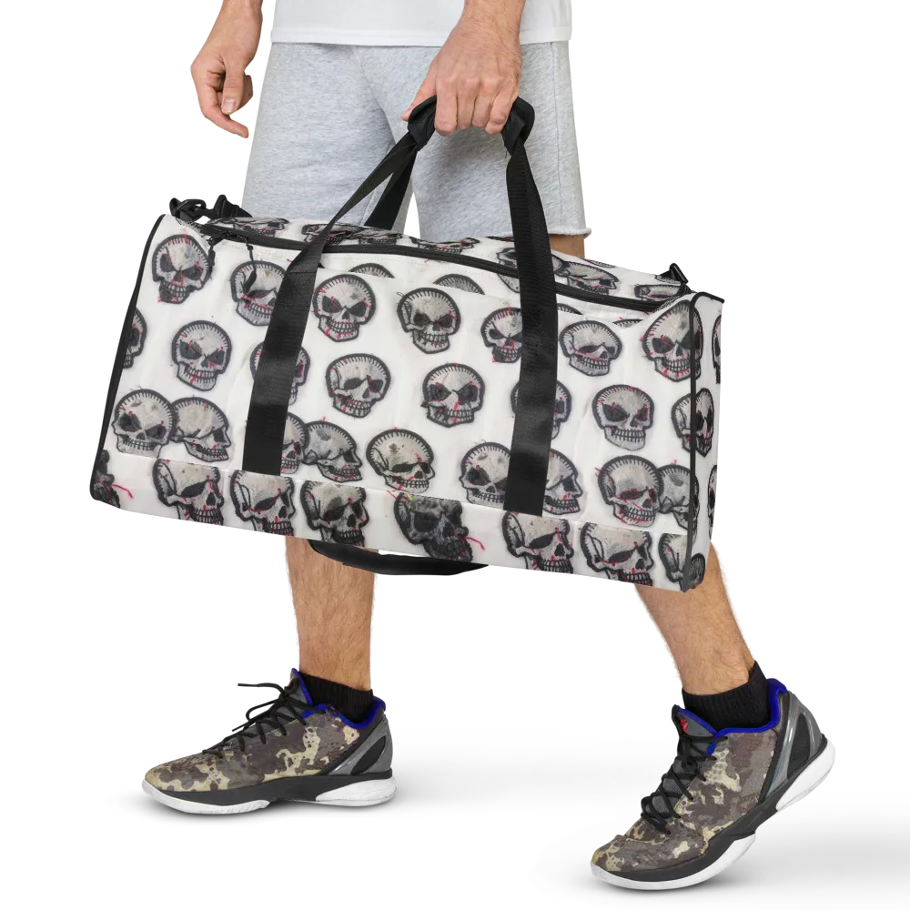 Stitched Requiem on Duffle Bag — Front