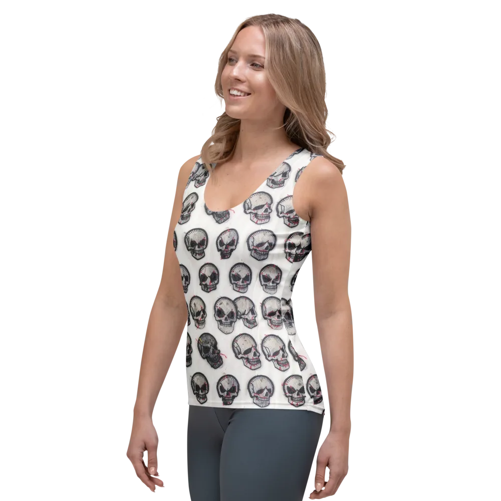 Stitched Requiem on Women's Tank Top — Left Front