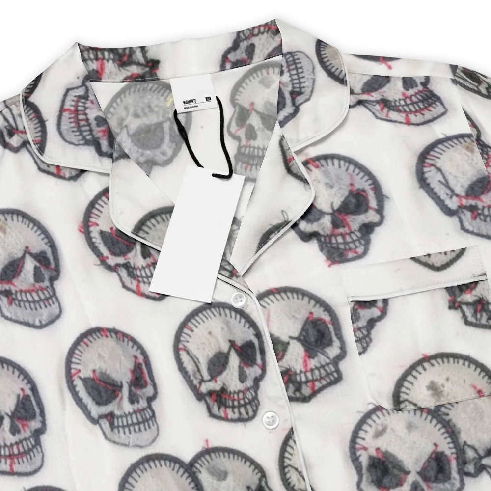 Stitched Requiem on Women's Short Sleeve Pajama Top — Product details