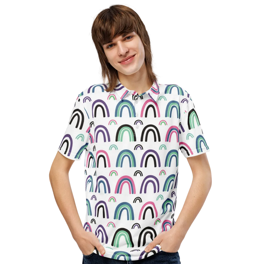 Arcade Daydream on Men's Slim Fit Polo Shirt — Front