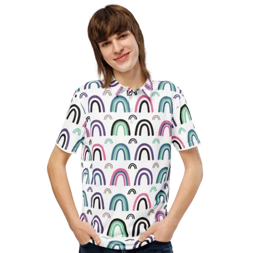 Arcade Daydream on a Men's Slim Fit Polo Shirt