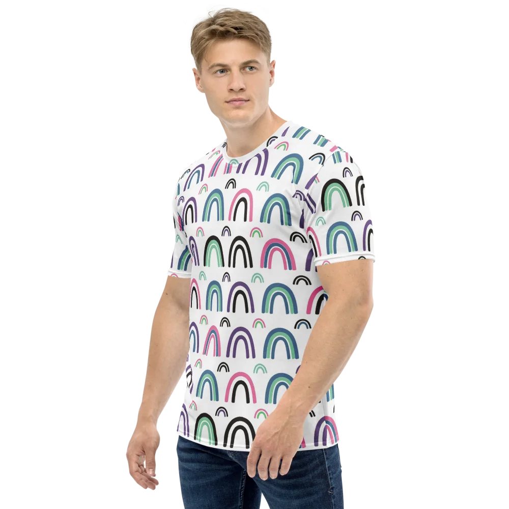 Arcade Daydream on Men's Crew Neck T-Shirt — Left
