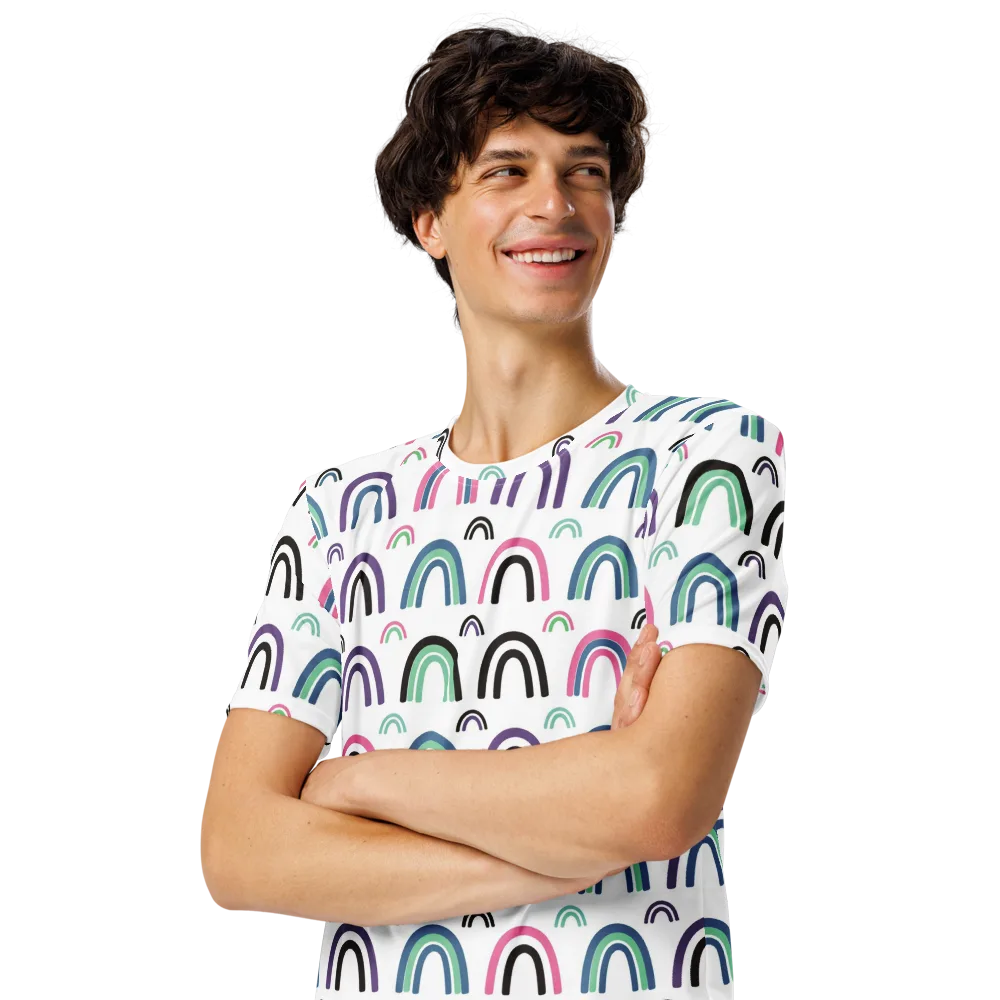 Arcade Daydream on Men's Crew Neck T-Shirt — Left Front
