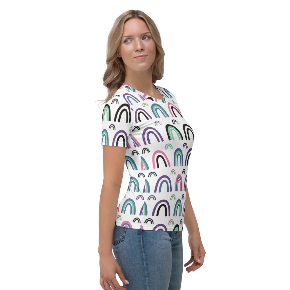 Arcade Daydream on Women's Crew Neck T-Shirt — Right