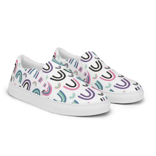 Arcade Daydream on a Men's Slip-On Canvas Shoes