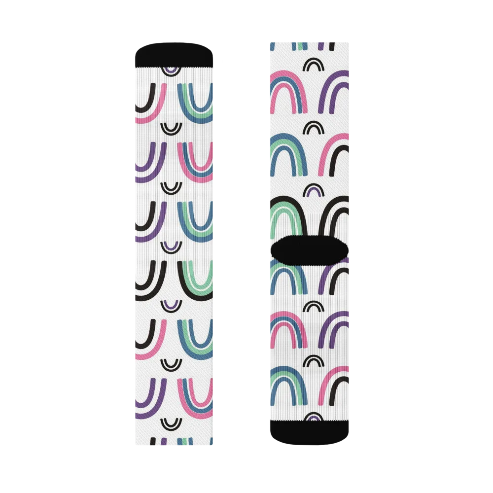 Arcade Daydream on Socks — Left Sock