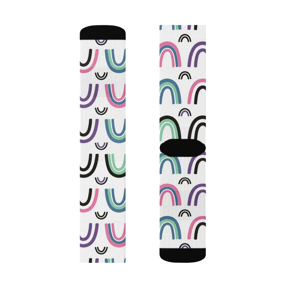 Arcade Daydream on Socks — Right Sock