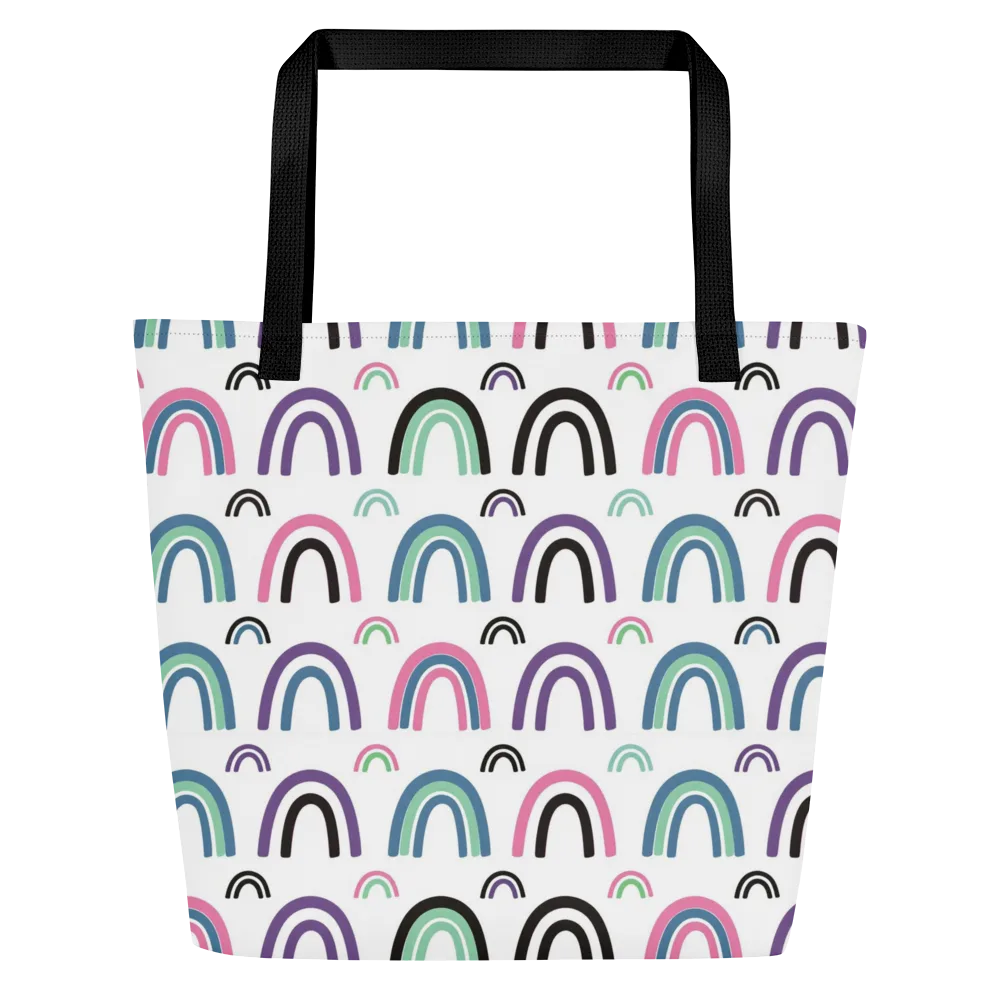 Arcade Daydream on Large Tote Bag W/ Pocket — Front