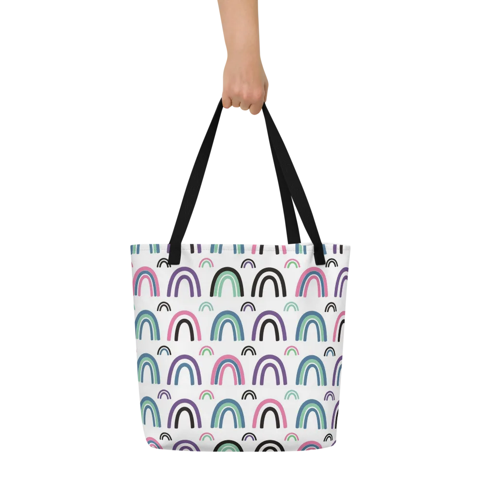 Arcade Daydream on Large Tote Bag W/ Pocket — Front