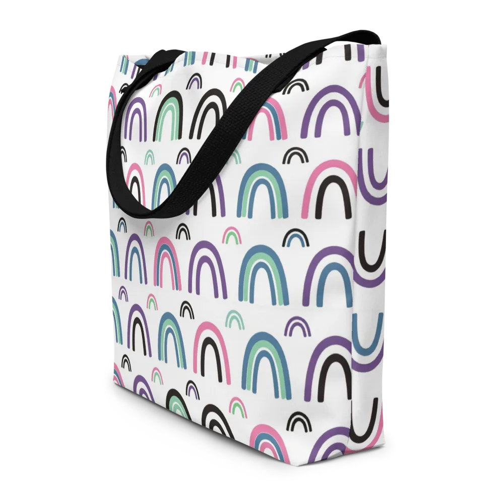 Arcade Daydream on Large Tote Bag W/ Pocket — Front