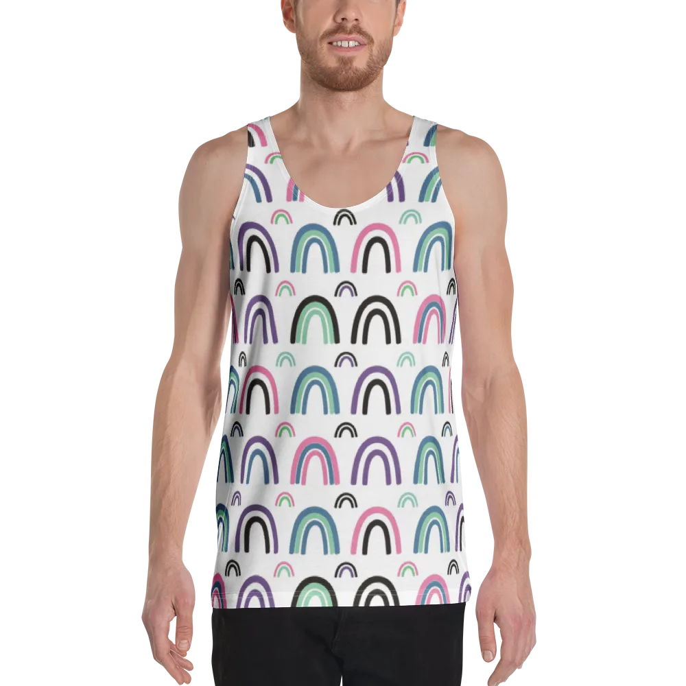 Arcade Daydream on Men's Tank Top — Front